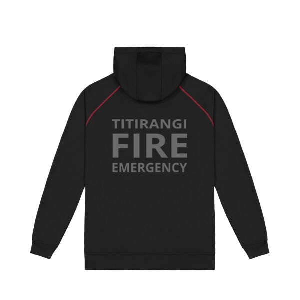 TVFB FIREFIGHTER HOODIE GREY TEXT Thumbnail